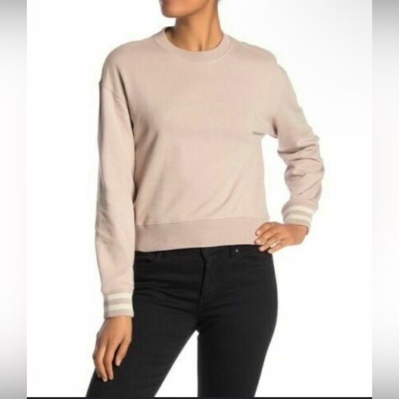 AllSaints Yvonne Cropped Pullover sweatshirt Size Medium - Picture 2 of 6